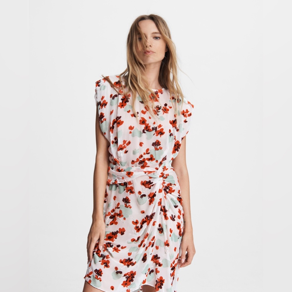 NWT $525 Rag Bone Womens White Floral GIGI Mini Dress